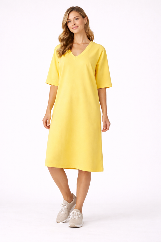 SUKIENKA  ELLISON  DEKOLD V ŻÓŁTA