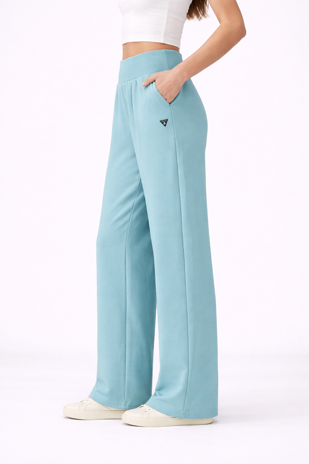 SPODNIE  DAMSKIE ,,MILA" NIEBIESKIE