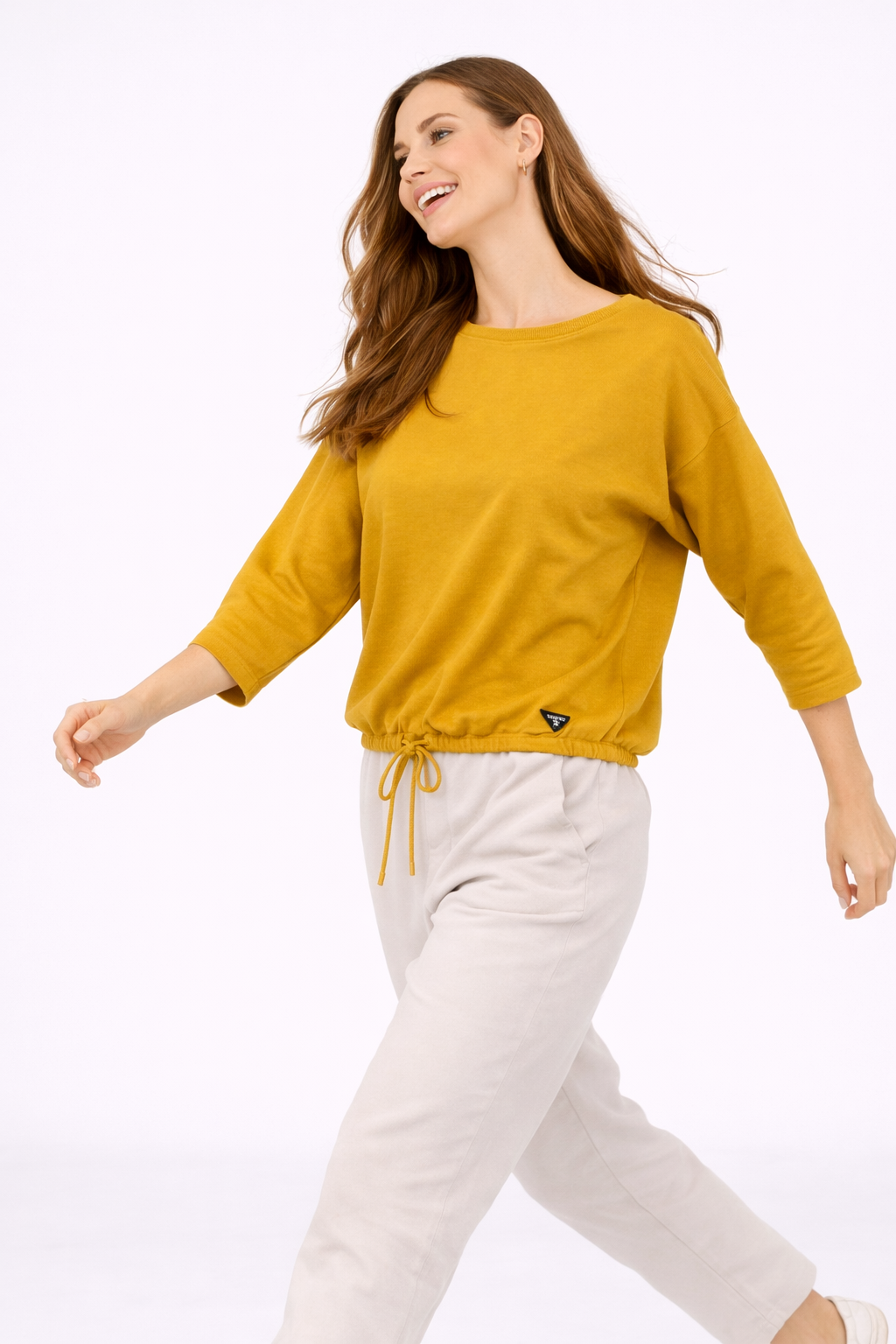 BLUZA ,,VERONA"  MUSZTARDOWA OLIWKA