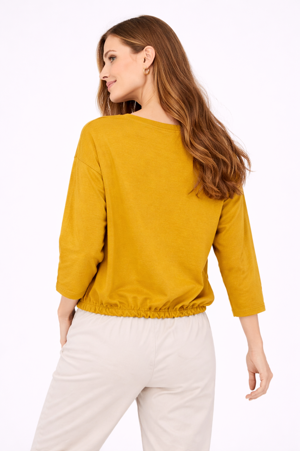 BLUZA ,,VERONA"  MUSZTARDOWA OLIWKA