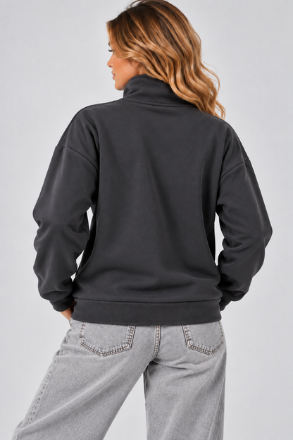 BLUZA NA ZAMEK IGA GRAFIT