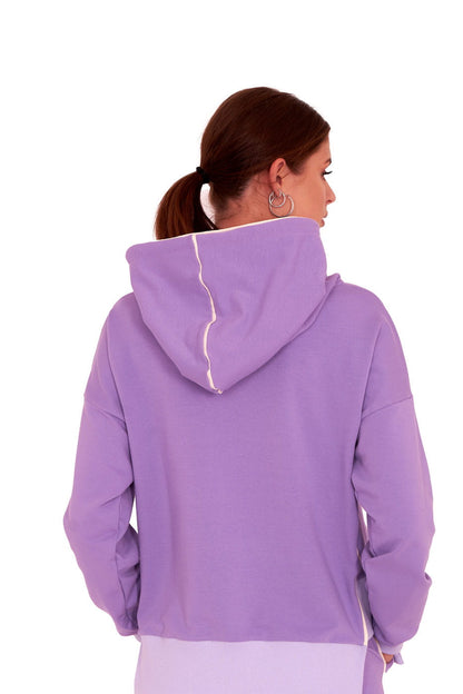 BLUZA DRESOWA STYLE LAWENDOWA