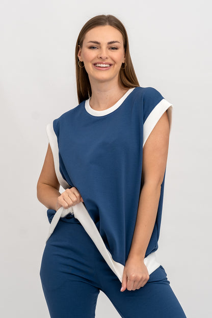BEZRĘKAWNIK ,,AMORE" DENIM