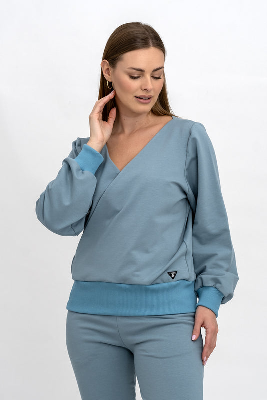 BLUZA ,,LUCCY" NIEBIESKA