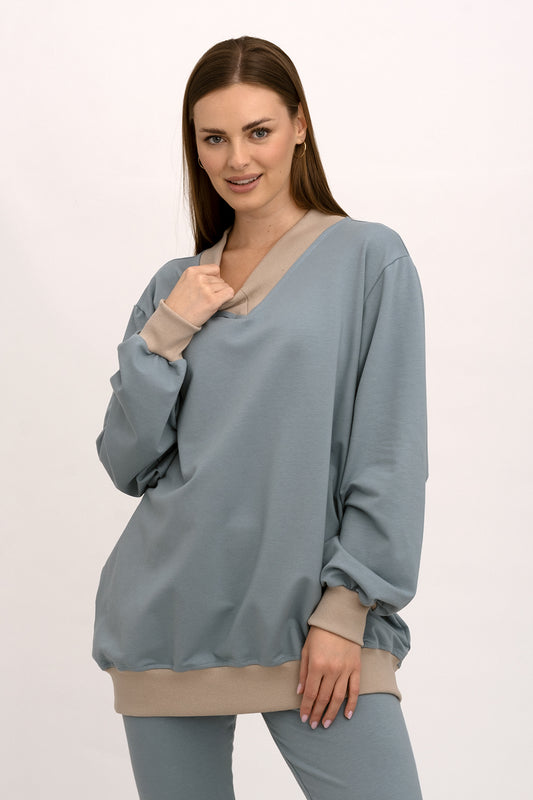 BLUZA    ,,COMFORT" NIEBIESKI