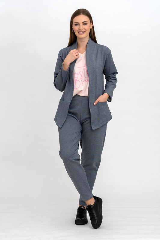 KOMPLET  MARYNARKA+SPODNIE   JEANS