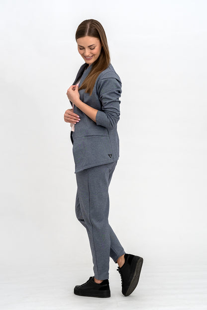 KOMPLET  MARYNARKA+SPODNIE   JEANS