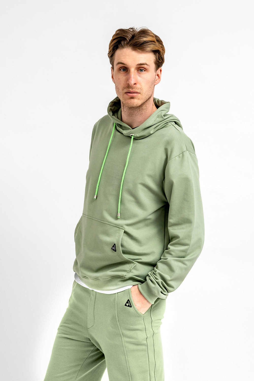 BLUZA Z KAPTUREM MĘSKA "RYAN" SZAŁWIA