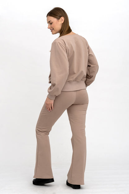 KOMPLET  DRESOWY ,,LUCCY" CAPUCINO