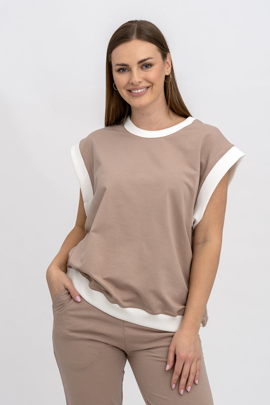 BEZRĘKAWNIK ,,AMORE" CAPUCINO