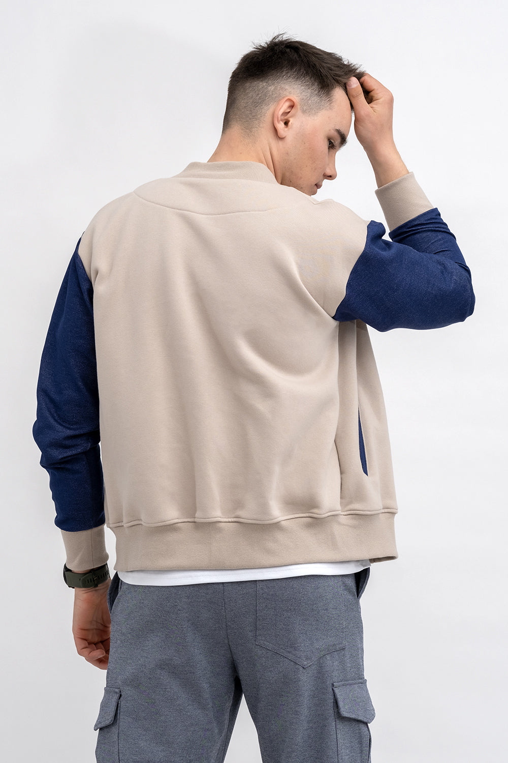 BEJSBOLÓWKA  MĘSKA  BEŻOWA /JEANS