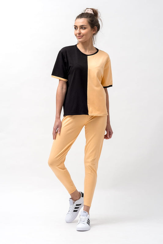 LEGGINSY "ADELL" BRZOSKWINIA