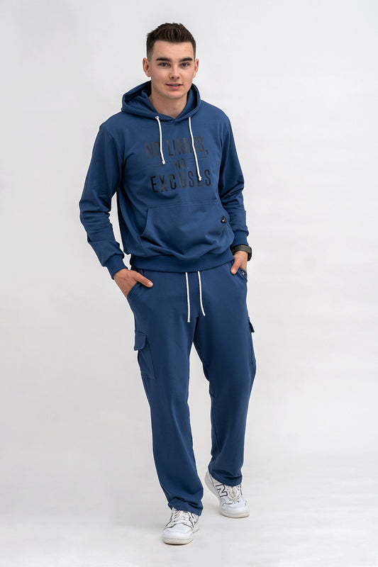 KOMPLET DRESOWY MĘSKI  Z NADRUKIEM DENIM