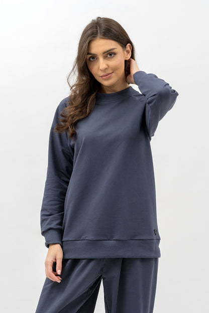 BLUZA DAMSKA RAGLAN  BASIC ,,ADALET" GRAFIT