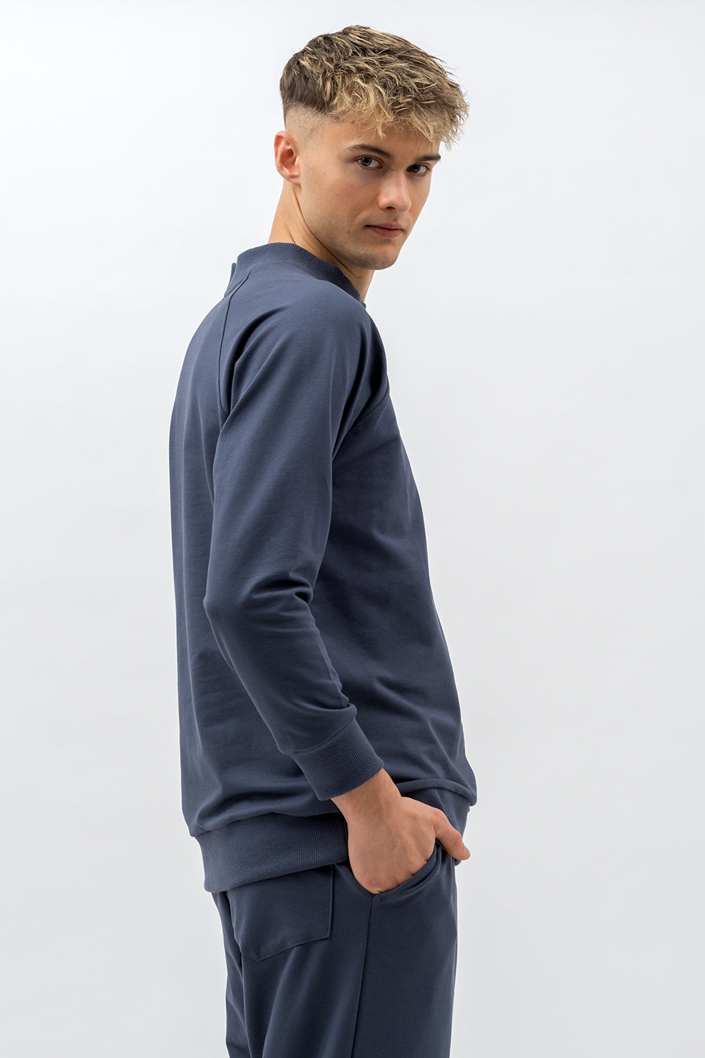 BLUZA  MĘSKA RAGLAN  BASIC ,,TOLGA" GRAFIT