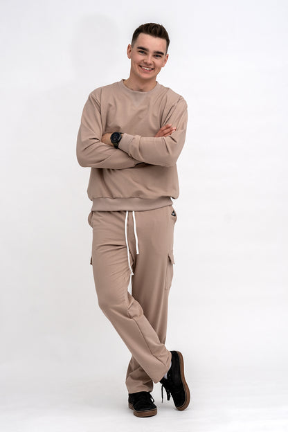 KOMPLET DRESOWY MĘSKI   CAPUCINO