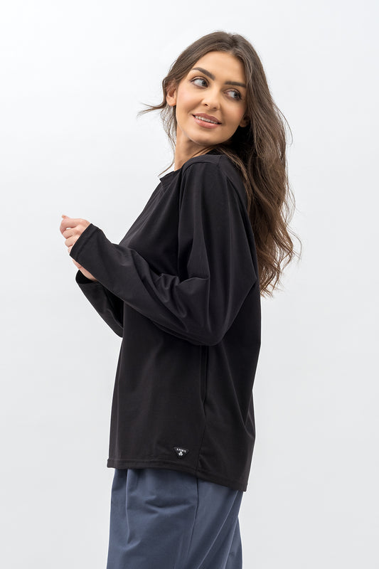 LONGSLEEVE LILY CZARNY