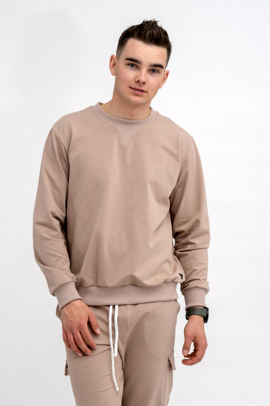 BLUZA  MĘSKA BASIC DO V CAPUCINO