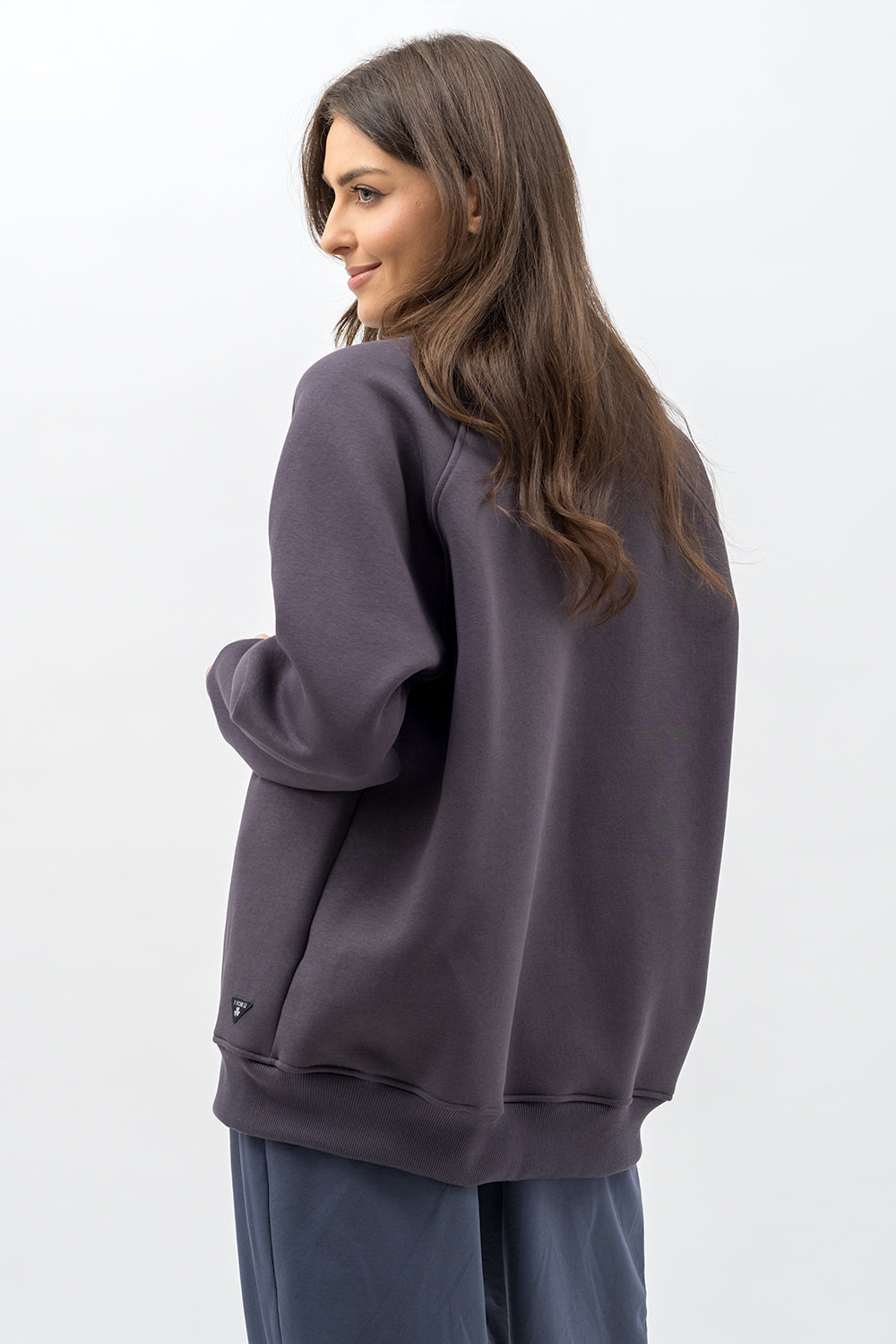 BLUZA BASIC CIEPŁA ,,SEDA" GRAFIT