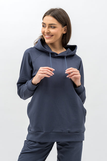BLUZA Z KAPTUREM ,,SEHER" GRAFIT