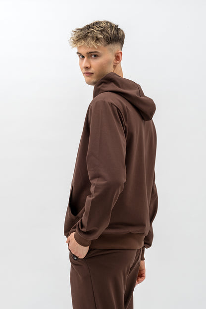 BLUZA Z KAPTUREM MĘSKA „JAMAN” CZEKOLADA