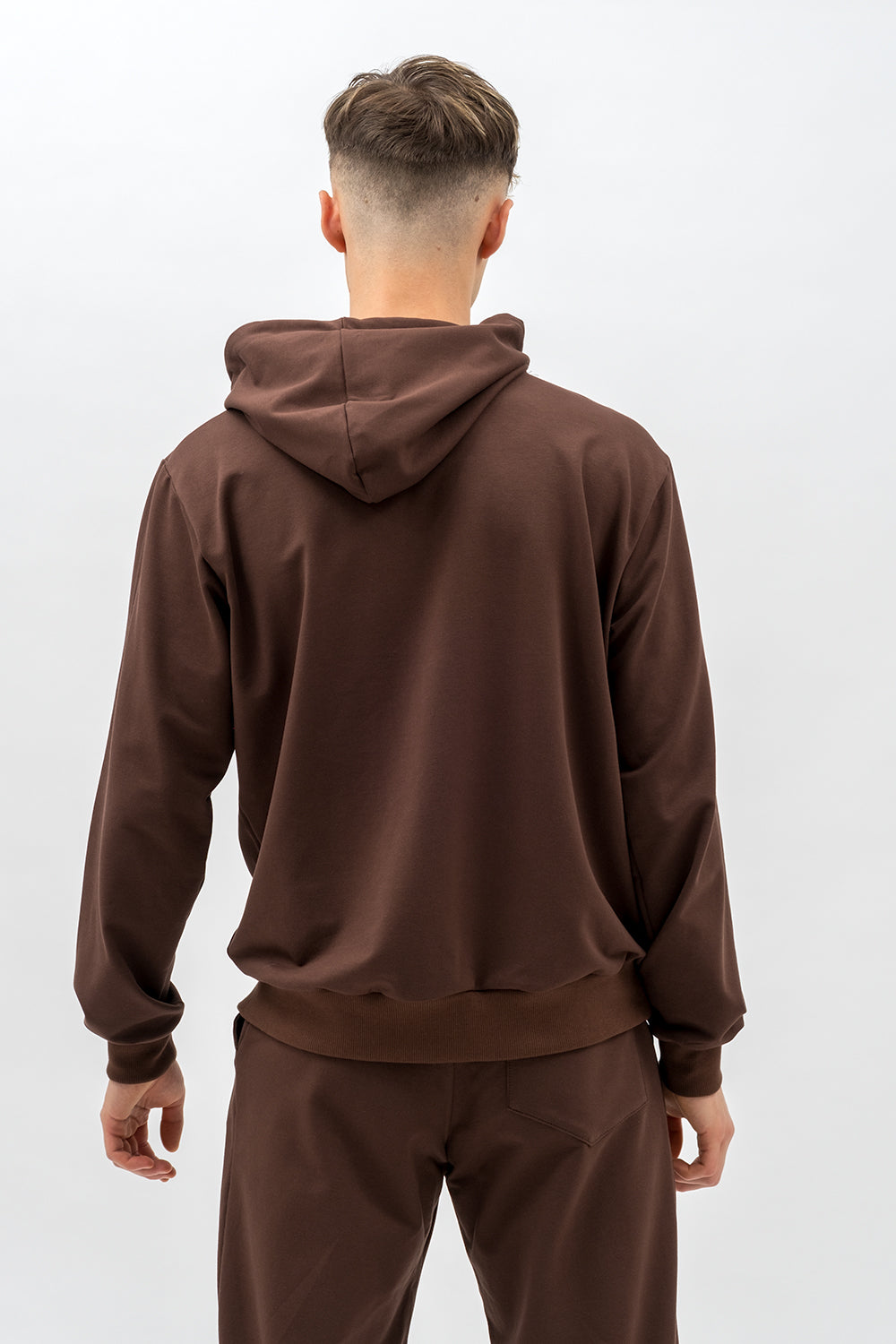 BLUZA Z KAPTUREM MĘSKA „JAMAN” CZEKOLADA