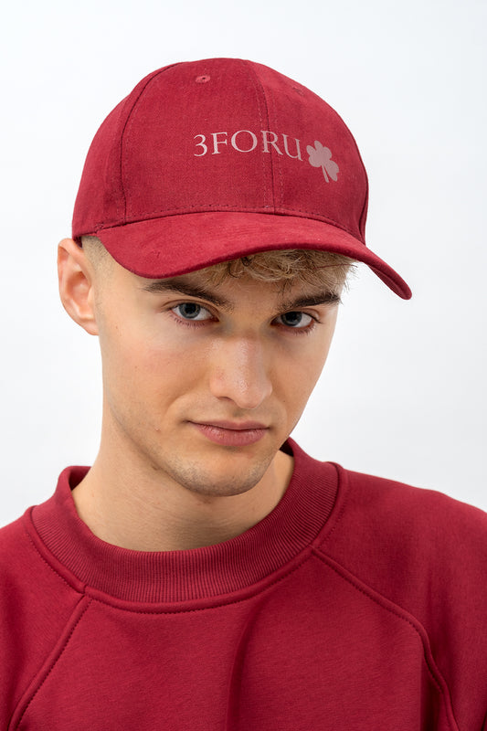 ,,CZAPKA Z DASZKIEM' 3FORU  BORDO