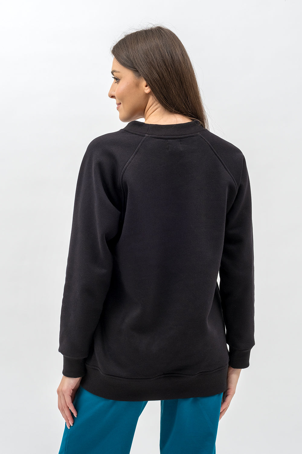 BLUZA BASIC CIEPŁA ,,SEDA" CZARNA