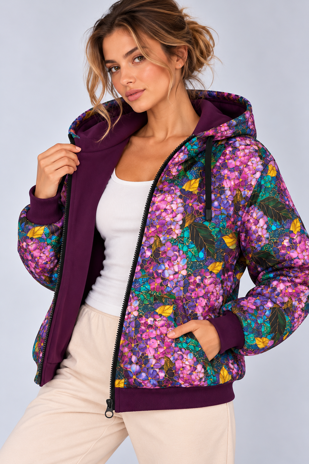 BLUZA NA ZAMEK SUZANA CHORTENSJE