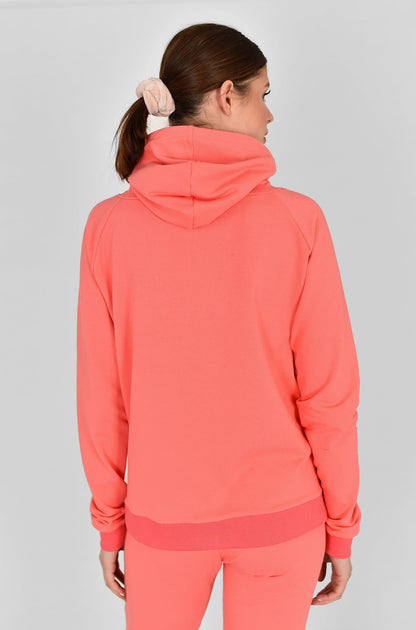 BLUZA NA ZAMEK SUZANA PASTELOWY POMARAŃCZ