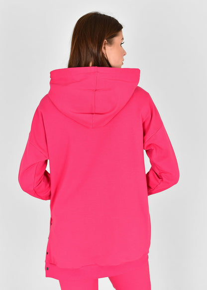 BLUZA Z KAPTUREM NELA KOLOR FUKSJA