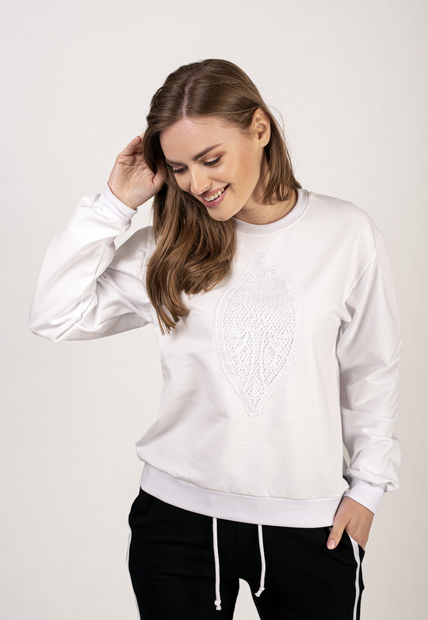 BLUZA DAMSKA "DARYA" BIAŁA
